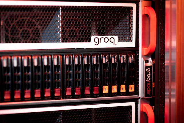 Close up of the GroqNode product